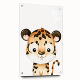 Cute Leopard Nursery Wall Art - Acrylic Baby Room Decor