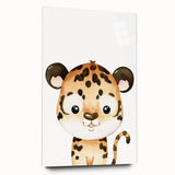 Cute Leopard Nursery Wall Art - Acrylic Baby Room Decor