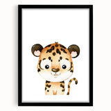 Cute Leopard Nursery Wall Art - Acrylic Baby Room Decor