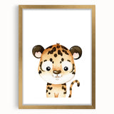 Cute Leopard Nursery Wall Art - Acrylic Baby Room Decor
