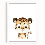 Cute Leopard Nursery Wall Art - Acrylic Baby Room Decor