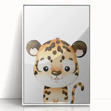 Cute Leopard Nursery Wall Art - Acrylic Baby Room Decor
