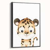 Cute Leopard Nursery Wall Art - Acrylic Baby Room Decor