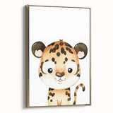 Cute Leopard Nursery Wall Art - Acrylic Baby Room Decor