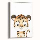 Cute Leopard Nursery Wall Art - Acrylic Baby Room Decor