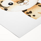 Cute Leopard Nursery Wall Art - Acrylic Baby Room Decor