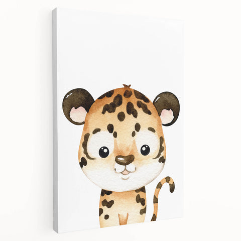 Cute Leopard Nursery Wall Art - Acrylic Baby Room Decor