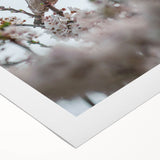 Art deco poster featuring a stylized spring scene in pastel colors on rolled canvas, suitable for dining room decor.