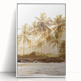 Art deco poster featuring a summer theme with vibrant colors on white acrylic, ideal for nursery wall decor.