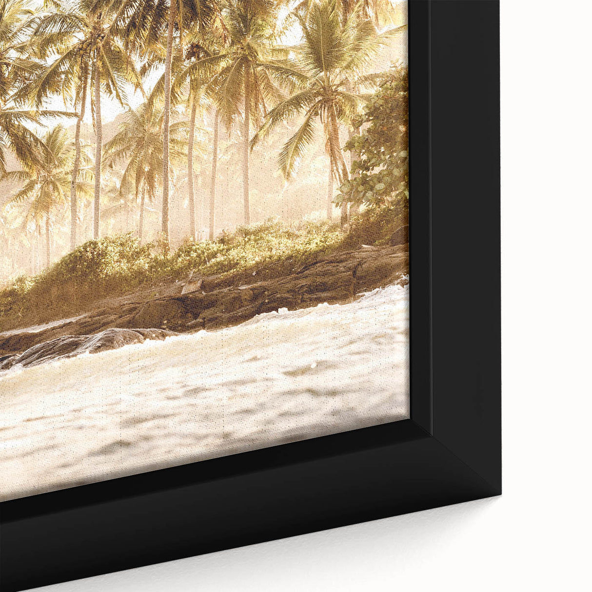 Extra large black wall art featuring a textured, colorful abstract design on framed canvas, suitable for living room decor.