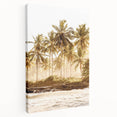 Large canvas depicting a vibrant summer scene with bright colors, ideal for kitchen wall art.