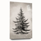 Large abstract wall art on acrylic glass depicting winter season in muted blue and white tones.
