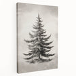 Winter-themed abstract canvas art in cool blue and white tones, suitable for kitchen wall decor.
