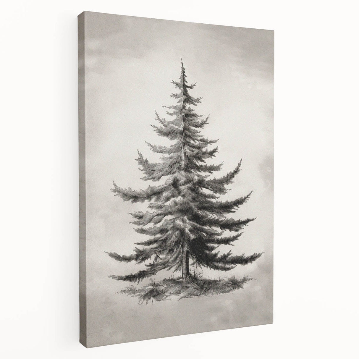 Winter-themed abstract canvas art in cool blue and white tones, suitable for kitchen wall decor.