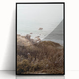 Large abstract wall art featuring swirling blue and white patterns on a black acrylic frame.