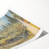 Extra large rolled canvas print featuring line art flowers in monochrome, ideal for large living room wall art.