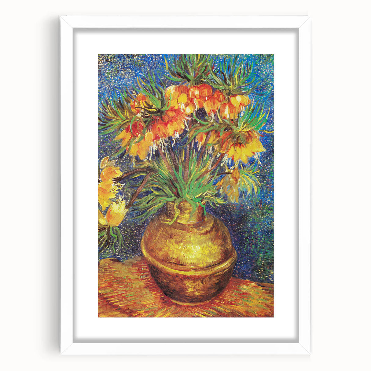 Impressionism Wall Art - Imperial Fritillaries in Vase by Vincent van Gogh