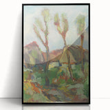 Modern Wall Art - Abstract Landscape with Vibrant Natural Hues