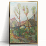 Modern Wall Art - Abstract Landscape with Vibrant Natural Hues