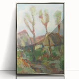 Modern Wall Art - Abstract Landscape with Vibrant Natural Hues