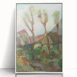 Modern Wall Art - Abstract Landscape with Vibrant Natural Hues