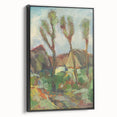 Modern Wall Art - Abstract Landscape with Vibrant Natural Hues
