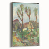 Modern Wall Art - Abstract Landscape with Vibrant Natural Hues