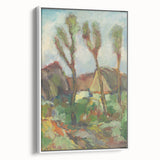 Modern Wall Art - Abstract Landscape with Vibrant Natural Hues