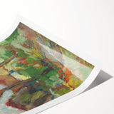 Modern Wall Art - Abstract Landscape with Vibrant Natural Hues