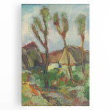 Modern Wall Art - Abstract Landscape with Vibrant Natural Hues