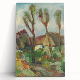 Modern Wall Art - Abstract Landscape with Vibrant Natural Hues