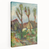 Modern Wall Art - Abstract Landscape with Vibrant Natural Hues