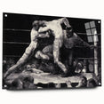 Modern Wall Art - Dynamic Boxing Match Scene - Contemporary Decor