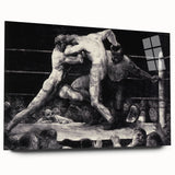 Modern Wall Art - Dynamic Boxing Match Scene - Contemporary Decor