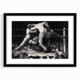 Modern Wall Art - Dynamic Boxing Match Scene - Contemporary Decor