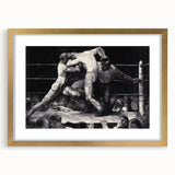 Modern Wall Art - Dynamic Boxing Match Scene - Contemporary Decor