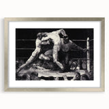 Modern Wall Art - Dynamic Boxing Match Scene - Contemporary Decor