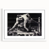Modern Wall Art - Dynamic Boxing Match Scene - Contemporary Decor