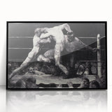 Modern Wall Art - Dynamic Boxing Match Scene - Contemporary Decor