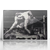 Modern Wall Art - Dynamic Boxing Match Scene - Contemporary Decor
