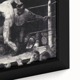 Modern Wall Art - Dynamic Boxing Match Scene - Contemporary Decor
