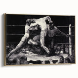 Modern Wall Art - Dynamic Boxing Match Scene - Contemporary Decor
