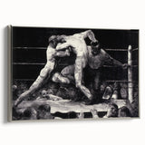 Modern Wall Art - Dynamic Boxing Match Scene - Contemporary Decor