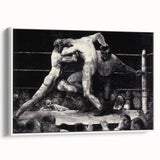 Modern Wall Art - Dynamic Boxing Match Scene - Contemporary Decor