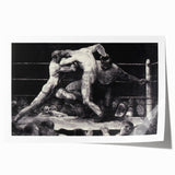 Modern Wall Art - Dynamic Boxing Match Scene - Contemporary Decor