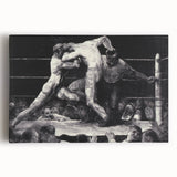Modern Wall Art - Dynamic Boxing Match Scene - Contemporary Decor