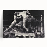 Modern Wall Art - Dynamic Boxing Match Scene - Contemporary Decor