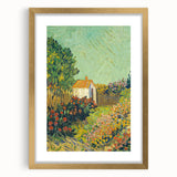Impressionism Wall Art - House and Garden Landscape by Vincent van Gogh