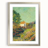 Impressionism Wall Art - House and Garden Landscape by Vincent van Gogh