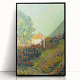 Impressionism Wall Art - House and Garden Landscape by Vincent van Gogh